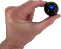 World's Smallest Magic 8 Ball in classic black, tiny fortune-telling toy - view 2