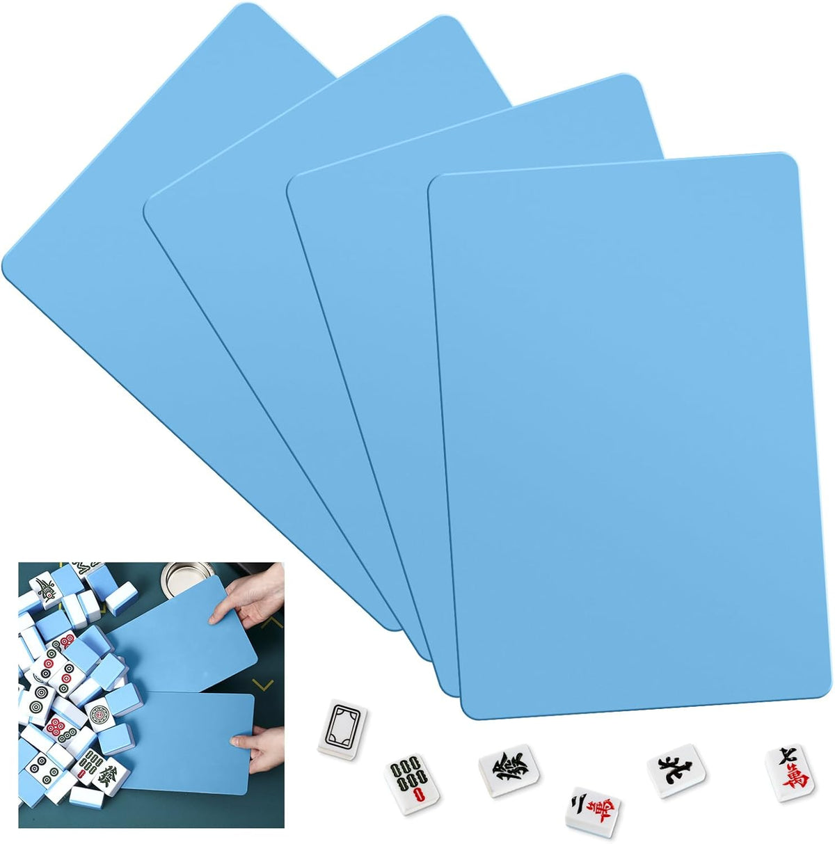 Seenelling 2026 Mahjong Tile Mixer Shuffler for Mixing - 4 / Light Blue