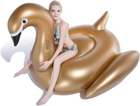 Jasonwell Giant Inflatable Flamingo Swan Pegasus Pool Float Summer - Gold / 3X-Large - image 2