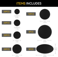 FIGURESLAB 100 black textured plastic miniature bases in 7 sizes - view 10