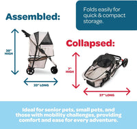 Carlson Pet Products Stroller - Khaki with Black Accents - image 2