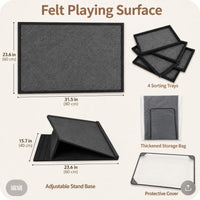 Yunihome puzzle board for 1000 pieces with 4 sorting trays and protective cover - view 35