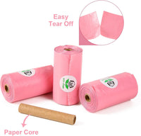 ECO-CLEAN Dog Poop Bags, 24 Rolls/360 Bags with Dispenser – Essentials for Dogs - Pink-Scented - image 4