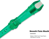 Felt Recorder Case for Soprano, Gray, for Kids – Fun for Kids & Family - Transparent Green - image 3