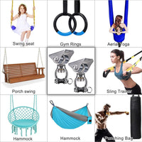 SELEWARE Silent Bearing Swivel Swing Hanger Stainless Steel Swing - C: 360° Bearing Swing Hanger ( 2 Pack ) - image 2