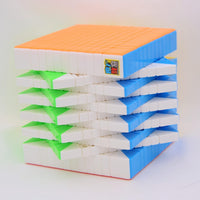 MoYu Meilong 9x9 stickerless speed cube, 74 mm puzzle with bright colored faces - view 17