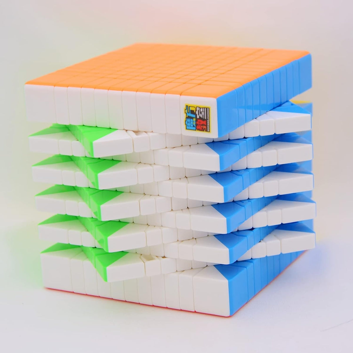MoYu Meilong 9x9 stickerless speed cube, 74 mm puzzle with bright colored faces - view 17
