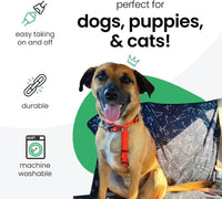 Molly Mutt Deep Blue Dog Car Seat Cover, GOTS-Certified Cotton - Rocketman - image 3