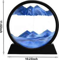 rysnwsu 3D Dynamic Sand Art Liquid Motion - Yellow / 12'' - image 4