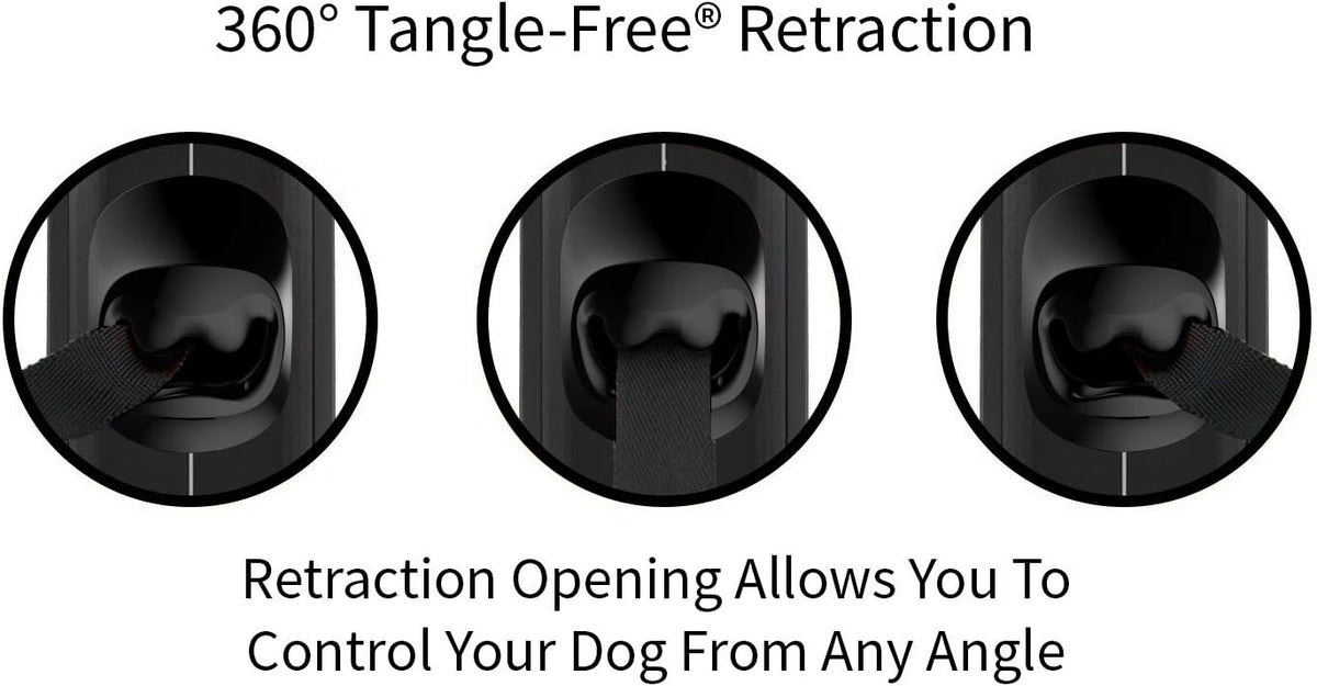 TUG Original Retractable Dog Leash - Black/Grey / Medium - image 3