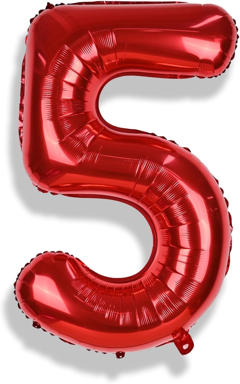 Checkered Number Balloon 1 - Red / Number 5