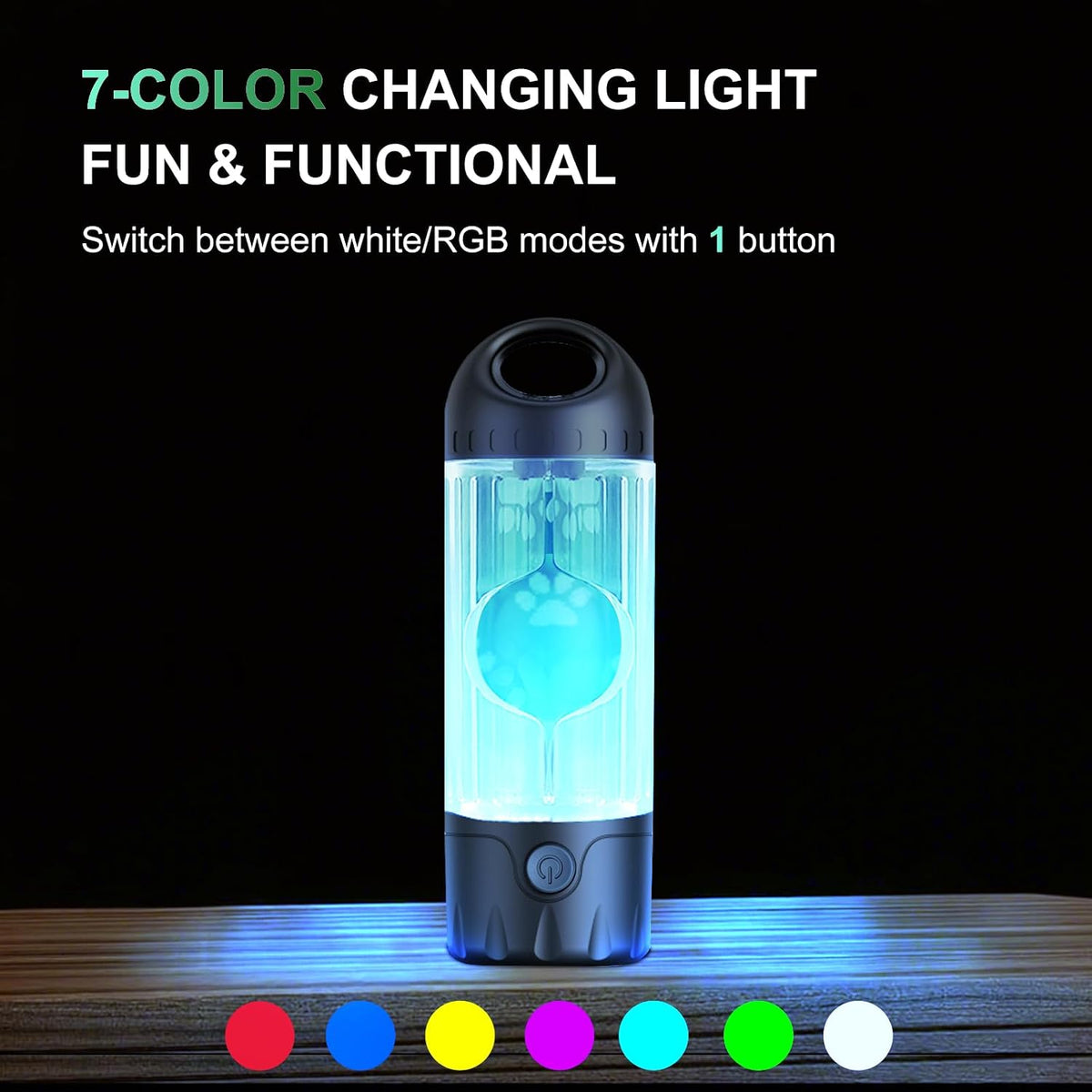 Tubasion 3-in-1 Dog Poop Bag Holder with Flashlight 7-Color - 1 Dispenser, 30 Bags - image 3