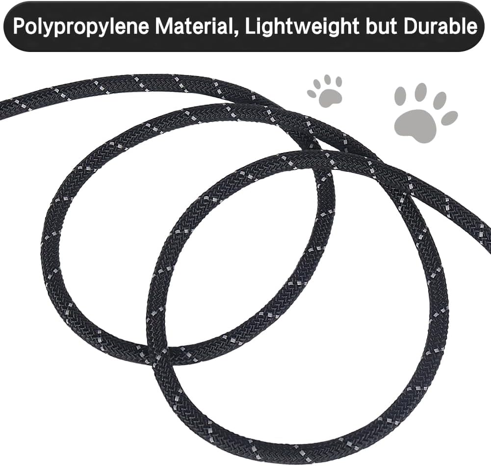 Vivifying Floating Long Dog Leash - 20ft / Black - image 2