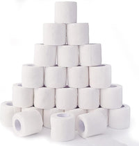 24 Pack White Self Adhesive Bandage, 2” x 5 Yards Medical Wrap, Cohesive Bandage Wrap, White Tape Baseball, Self Stick Bandage Tpae, First Aid Gauze for Ankle, Leg, Arm