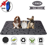 Washable Dog Pee Pads with Free Grooming Gloves - 60x72 Inch (Pack of 1) - image 2