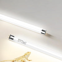 8W T5 10.0 UVB Reptile Light Fixture 12" - Bulb White / 39W 34 Inch