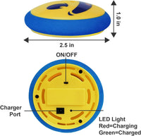 TYRDAN rechargeable floating air hockey puck with 2 strikers and USB charging cable - view 4