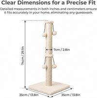 Dimaka 29in Cat Scratching Post - Beige / 29 inches for All Cats - image 2