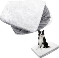 Waterproof Dog Bed Covers Replacement Washable 41 x 29 inch – Essentials for Dogs - White / 32 x 44 x 6inch
