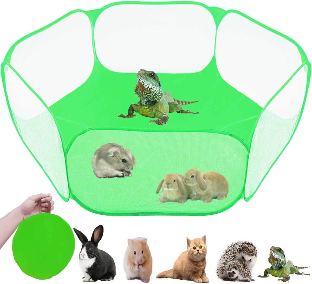 Small Animals Tent, Reptiles Cage - Cool green