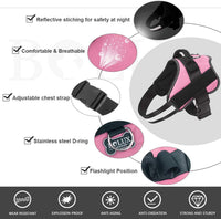 Bolux Dog Harness, No-Pull Reflective Dog Vest - Small (Pack of 1) / Pink - image 4