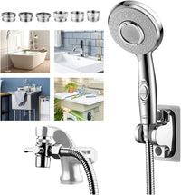 Shower Head Hose Sink Tub Faucet Attachment - Silver A