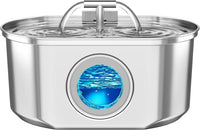 Cat Water Fountain Stainless Steel - 108oz Fountain+1 Filter +1 Sponge