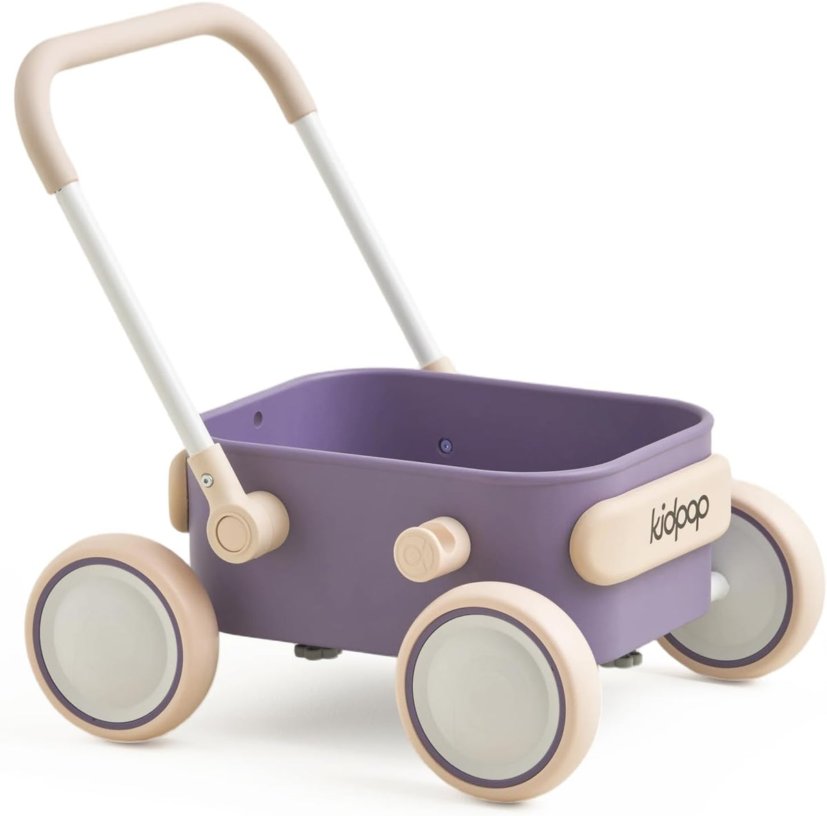 PULA Baby Push Walker with Wheels Toddler Wagon for First Learner - Purple
