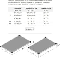 K9 Ballistics Chew Proof Armored Padded Dog Crate Bed, Virtually Indestructible, Legs Included (Sandstone, X-Large (47" L x 29" W x 6" H))