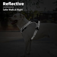 PUPTECK No Pull Dog Harness Small Sized, Adjustable Reflective Dog Harness with Handle Easy Control, Comfortable Soft Padded Pet Vest Harness for Small Dogs, Black S