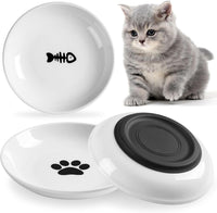 No Spill Cat Bowls, Cat Food Bowl - Shallower-3 Pack