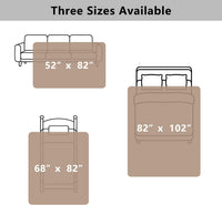 Waterproof Couch Cover, Washable Dog & Pet Furniture Protector - Cream+khaki / 68x82 Inches - image 4