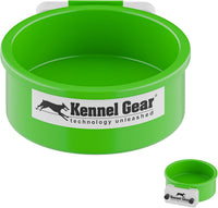 Dog Crate Water Bowl No Spill - Green