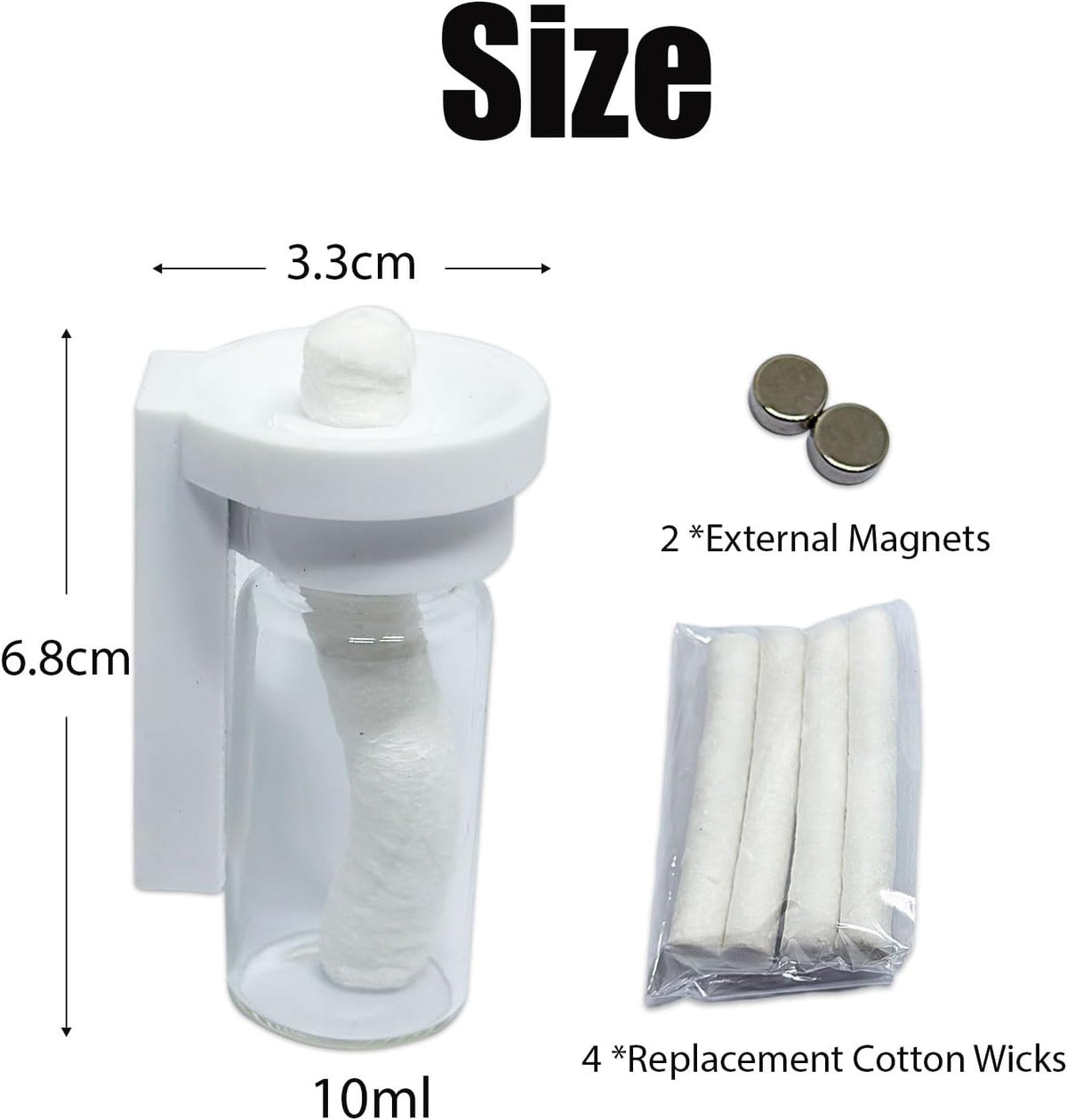 Jumping Spider Water Dispenser, Magnetic Hanging Feeder - White / 10ML - image 4