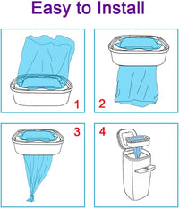 8 Pack Cat Litter Refill Bags Cartridge Compatible with Genie Cat - Look at the Description" - image 4