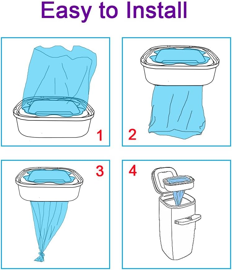 8 Pack Cat Litter Refill Bags Cartridge Compatible with Genie Cat - Look at the Description" - image 4