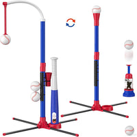 HYES 3-in-1 Baseball Set for kids Auto Pitching Machine – Fun for Kids & Family - Blue