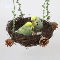 Natural Rattan Nest Small Medium Large Bird Swing for Parrot Parakeet - Large - image 4
