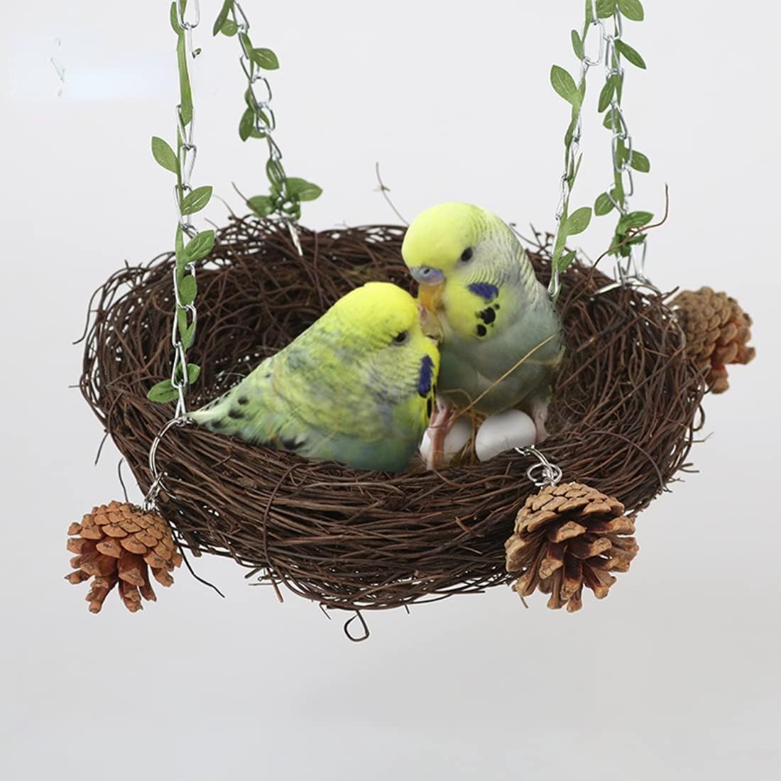 Natural Rattan Nest Small Medium Large Bird Swing for Parrot Parakeet - Large - image 4