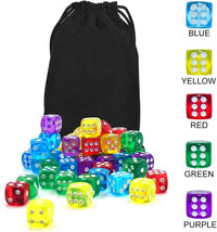 50 of 14MM 6 Sided Dice Set Colors Dice - image 3
