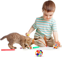 TUSATIY Cat Toy Balls with Bell 3PCS - 3 Pack - image 2