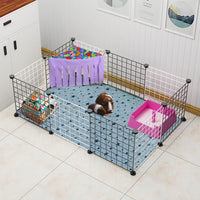 RIOUSSI Guinea Pig Hideout Hideaway Corner Fleece Toys Cage - Purple / Triangle - image 3