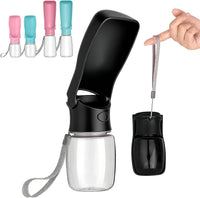 Portable Dog Water Bottle - Black / 12oz