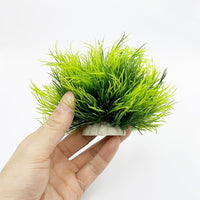 Aquarium Plants Fish Tank Decorations 2pcs Small Size/3.5inch - 2pcs/Green - image 2
