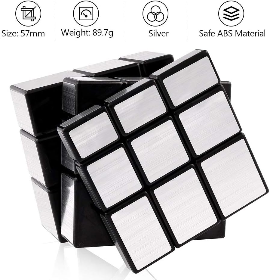 D-FantiX Shengshou Gold Mirror Cube 3x3x3 - Silver - image 2