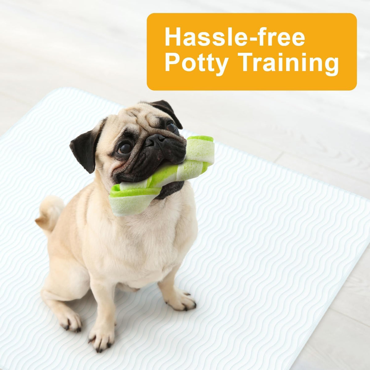 4 Pack Washable Pee Pads for Dogs 34"x36" - Blue/White / 10 Pack - 34x36 - image 4
