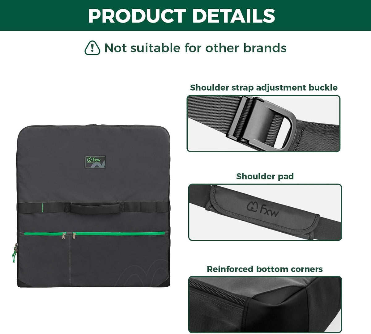 FXW Dog Playpen Storage Bag, Designed for RV Trips - Black / 24 inch(1 Pack) - image 3
