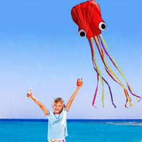 Hengda Kite Soft Octopus Kite Series - 1 / Red - image 4