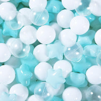 Realhaha Ball Pit Balls Star Shapes Plasticballs for Ballpit Playpen – Fun for Kids & Family - Green / 100