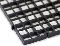 Aquarium Plastic Grid Divider Tray Egg Crate - Black 2 Pcs S - image 3
